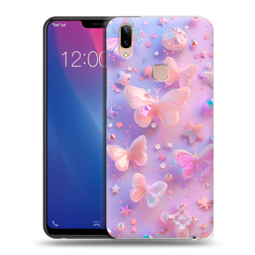 Силиконовый чехол на Vivo Y85 с принтом Бабочки Силиконовый чехол на Vivo Y85 с принтом Бабочки