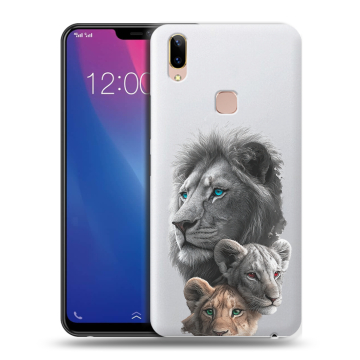 Силиконовый чехол на Vivo Y85 с принтом Львы Силиконовый чехол на Vivo Y85 с принтом Львы