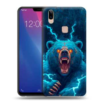 Силиконовый чехол на Vivo Y85 с принтом Медведь Силиконовый чехол на Vivo Y85 с принтом Медведь