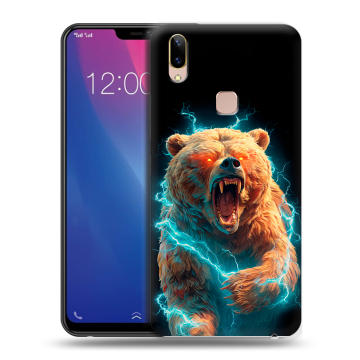 Силиконовый чехол на Vivo Y85 с принтом Медведь Силиконовый чехол на Vivo Y85 с принтом Медведь