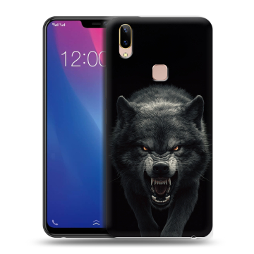 Силиконовый чехол на Vivo Y85 с принтом Волк