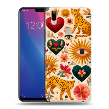 Силиконовый чехол на Vivo Y85 с принтом Модный принт Силиконовый чехол на Vivo Y85 с принтом Модный принт