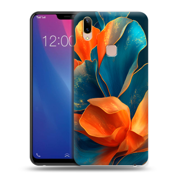 Силиконовый чехол на Vivo Y85 с принтом Цветы Силиконовый чехол на Vivo Y85 с принтом Цветы
