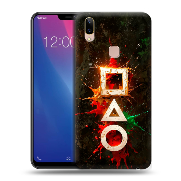Силиконовый чехол на Vivo Y85 с принтом Squid Game Игра кальмара