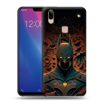 Силиконовый чехол на Vivo Y85 с принтом Batman Бэтмен Силиконовый чехол на Vivo Y85 с принтом Batman Бэтмен