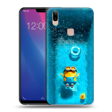 Силиконовый чехол на Vivo Y85 с принтом Миньоны