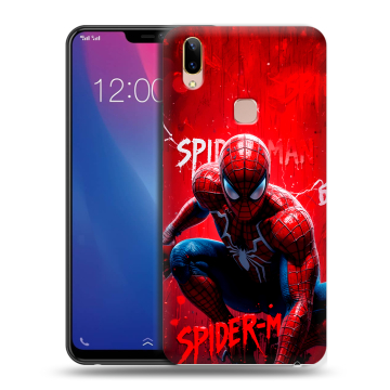 Силиконовый чехол на Vivo Y85 с принтом Spiderman Человек паук