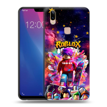 Силиконовый чехол на Vivo Y85 с принтом Roblox Роблокс