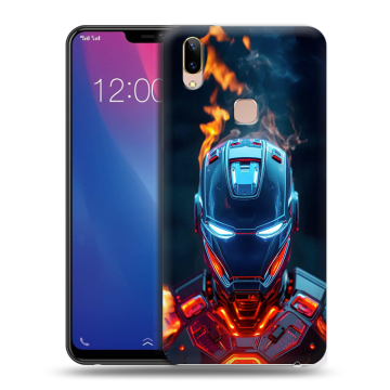 Силиконовый чехол на Vivo Y85 с принтом IronMan Железный человек