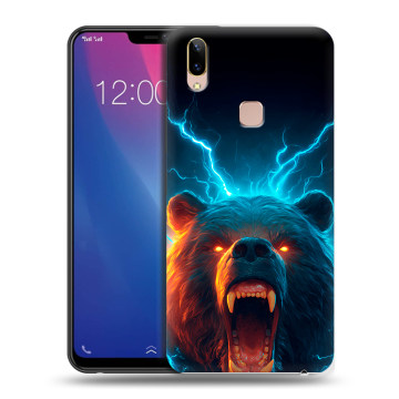 Силиконовый чехол на Vivo Y85 с принтом Медведь Силиконовый чехол на Vivo Y85 с принтом Медведь