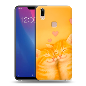 Силиконовый чехол на Vivo Y85 с принтом Милые котята