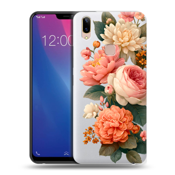 Силиконовый чехол на Vivo Y85 с принтом цветы Силиконовый чехол на Vivo Y85 с принтом цветы