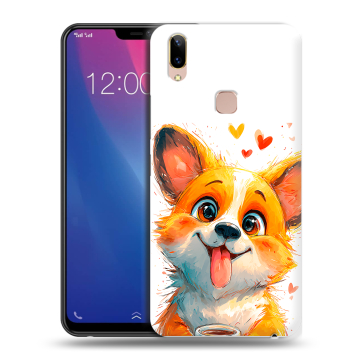 Силиконовый чехол на Vivo Y85 с принтом корги