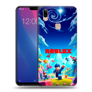 Силиконовый чехол на Vivo Y85 с принтом Roblox Роблокс