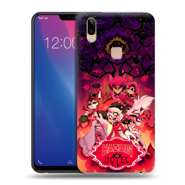 Силиконовый чехол на Vivo Y85 с принтом Hazbin Hotel Отель Хазбин