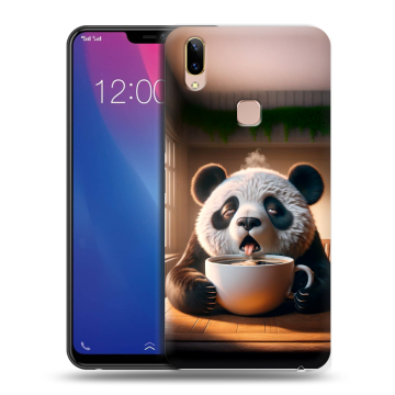 Силиконовый чехол на Vivo Y85 с принтом смешная панда