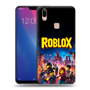 Силиконовый чехол на Vivo Y85 с принтом Roblox Роблокс