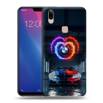 Силиконовый чехол на Vivo Y85 с принтом BMW БМВ