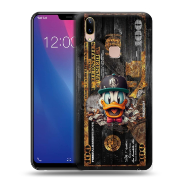 Силиконовый чехол на Vivo Y85 с принтом Дональд Дак Доллар