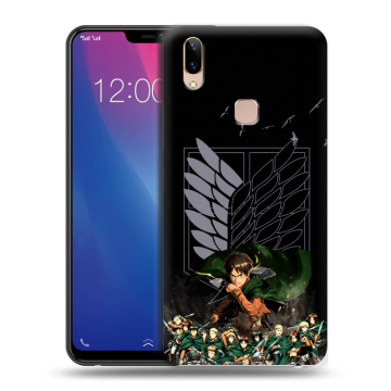 Силиконовый чехол на Vivo Y85 с принтом Атака титанов