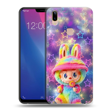 Силиконовый чехол на Vivo Y85 с принтом Labubu Лабубу Силиконовый чехол на Vivo Y85 с принтом Labubu Лабубу
