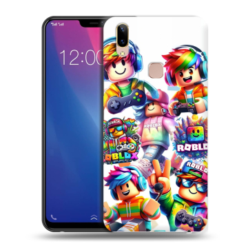 Силиконовый чехол на Vivo Y85 с принтом Roblox Роблокс