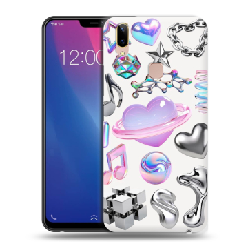Силиконовый чехол на Vivo Y85 с принтом Y2K