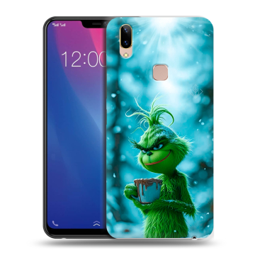 Силиконовый чехол на Vivo Y85 с принтом Новый год гринч Силиконовый чехол на Vivo Y85 с принтом Новый год гринч