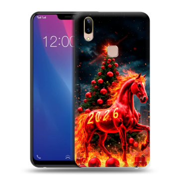Силиконовый чехол на Vivo Y85 с принтом Новый год Силиконовый чехол на Vivo Y85 с принтом Новый год