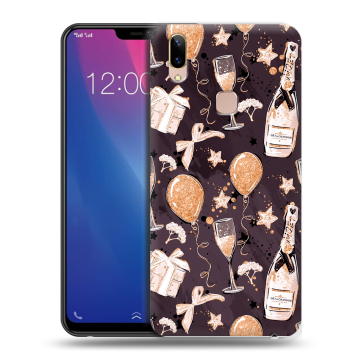 Силиконовый чехол на Vivo Y85 с принтом Новый год Силиконовый чехол на Vivo Y85 с принтом Новый год