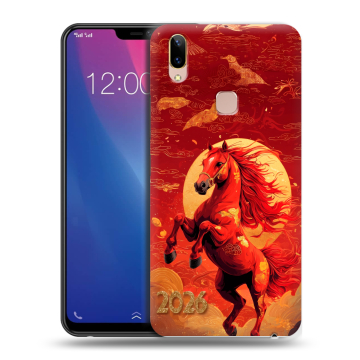 Силиконовый чехол на Vivo Y85 с принтом Новый год Силиконовый чехол на Vivo Y85 с принтом Новый год