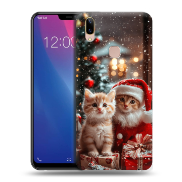 Силиконовый чехол на Vivo Y85 с принтом Новый год Силиконовый чехол на Vivo Y85 с принтом Новый год