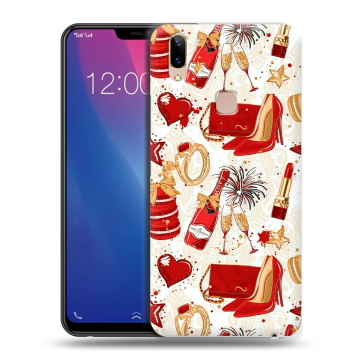 Силиконовый чехол на Vivo Y85 с принтом Новый год Силиконовый чехол на Vivo Y85 с принтом Новый год