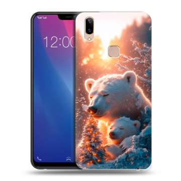Силиконовый чехол на Vivo Y85 с принтом Новый год