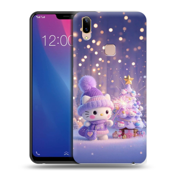 Силиконовый чехол на Vivo Y85 с принтом Новый год