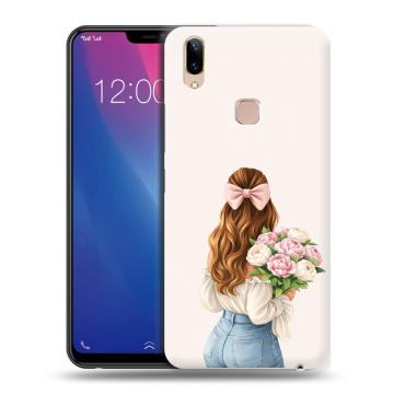 Силиконовый чехол на Vivo Y85 с принтом женский