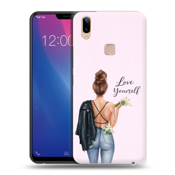 Силиконовый чехол на Vivo Y85 с принтом женский