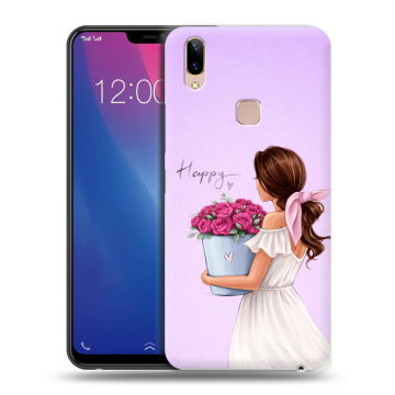 Силиконовый чехол на Vivo Y85 с принтом женский