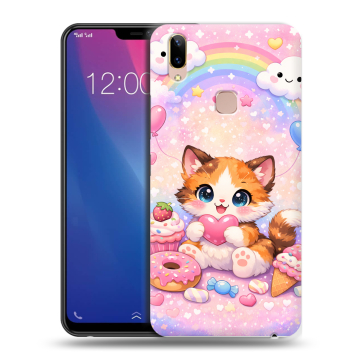 Силиконовый чехол на Vivo Y85 с принтом для девочек
