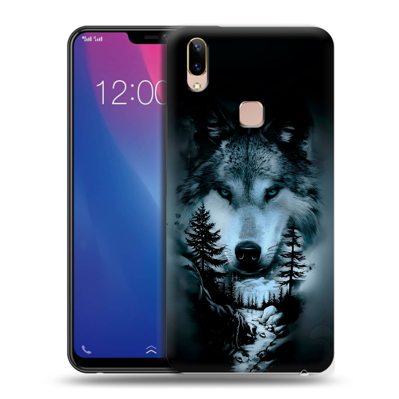 Силиконовый чехол на Vivo Y85 с принтом Лесной волк Силиконовый чехол на Vivo Y85 с принтом Лесной волк