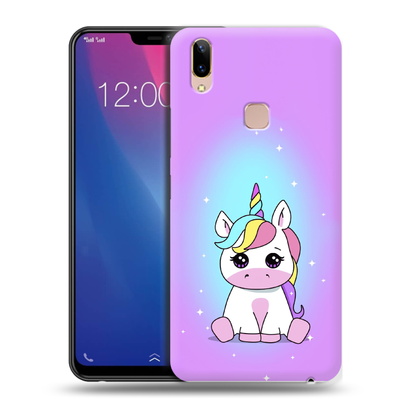 Силиконовый чехол на Vivo Y85 с принтом Единорог Силиконовый чехол на Vivo Y85 с принтом Единорог
