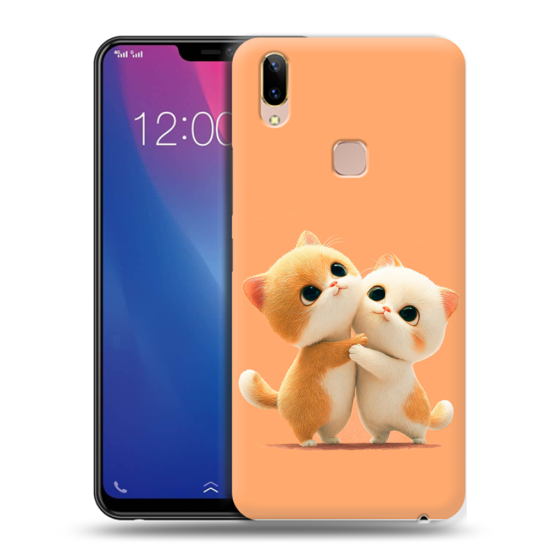 Силиконовый чехол на Vivo Y85 с принтом Милые котики Силиконовый чехол на Vivo Y85 с принтом Милые котики
