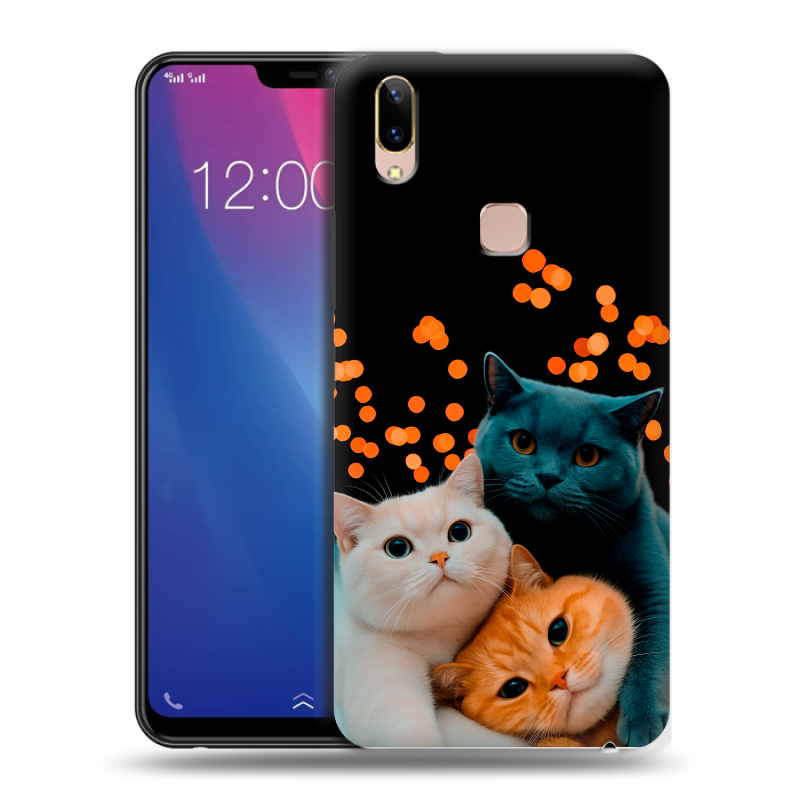 Силиконовый чехол на Vivo Y85 с принтом Кошки Силиконовый чехол на Vivo Y85 с принтом Кошки