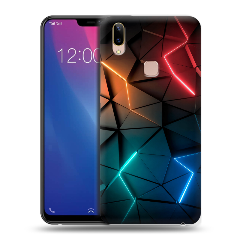 Силиконовый чехол на Vivo Y85 с принтом Абстракция неон Силиконовый чехол на Vivo Y85 с принтом Абстракция неон