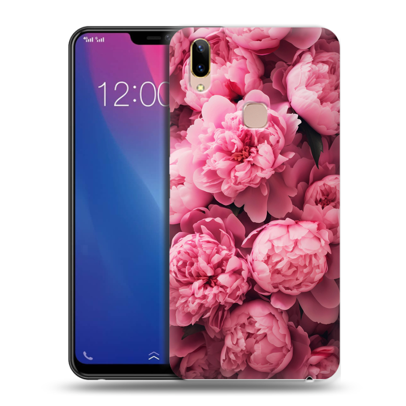 Силиконовый чехол на Vivo Y85 с принтом цветы пионы Силиконовый чехол на Vivo Y85 с принтом цветы пионы
