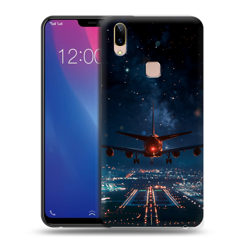 Силиконовый чехол на Vivo Y85 с принтом самолет Силиконовый чехол на Vivo Y85 с принтом самолет