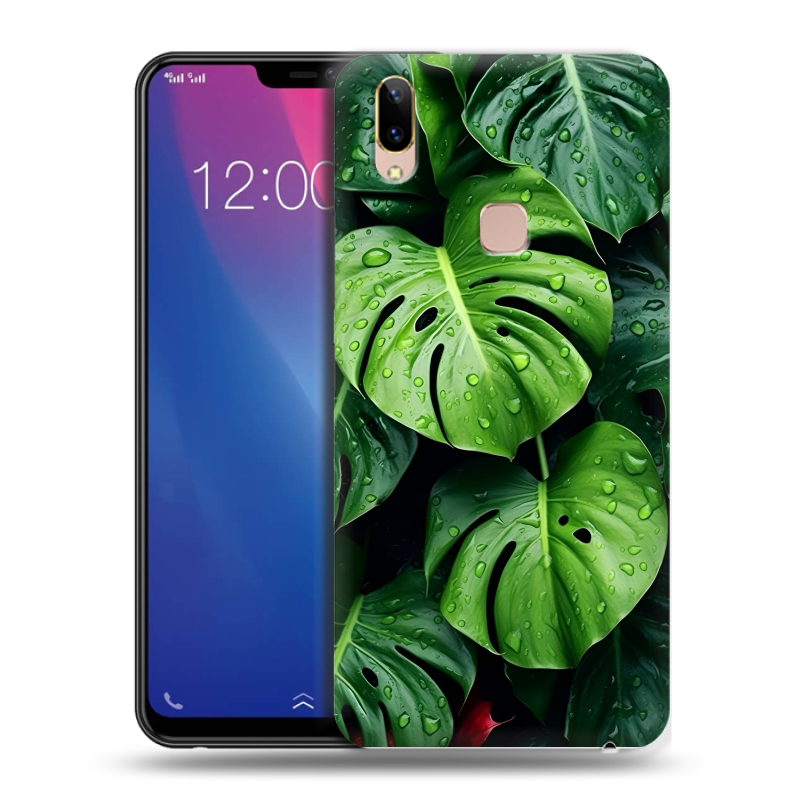 Силиконовый чехол на Vivo Y85 с принтом Листья Силиконовый чехол на Vivo Y85 с принтом Листья