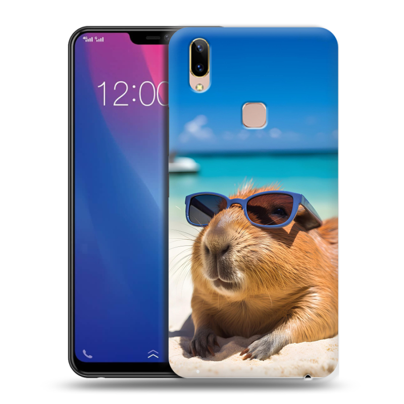 Силиконовый чехол на Vivo Y85 с принтом Капибара Силиконовый чехол на Vivo Y85 с принтом Капибара