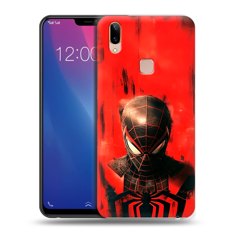 Силиконовый чехол на Vivo Y85 с принтом человек паук spiderman Силиконовый чехол на Vivo Y85 с принтом человек паук spiderman