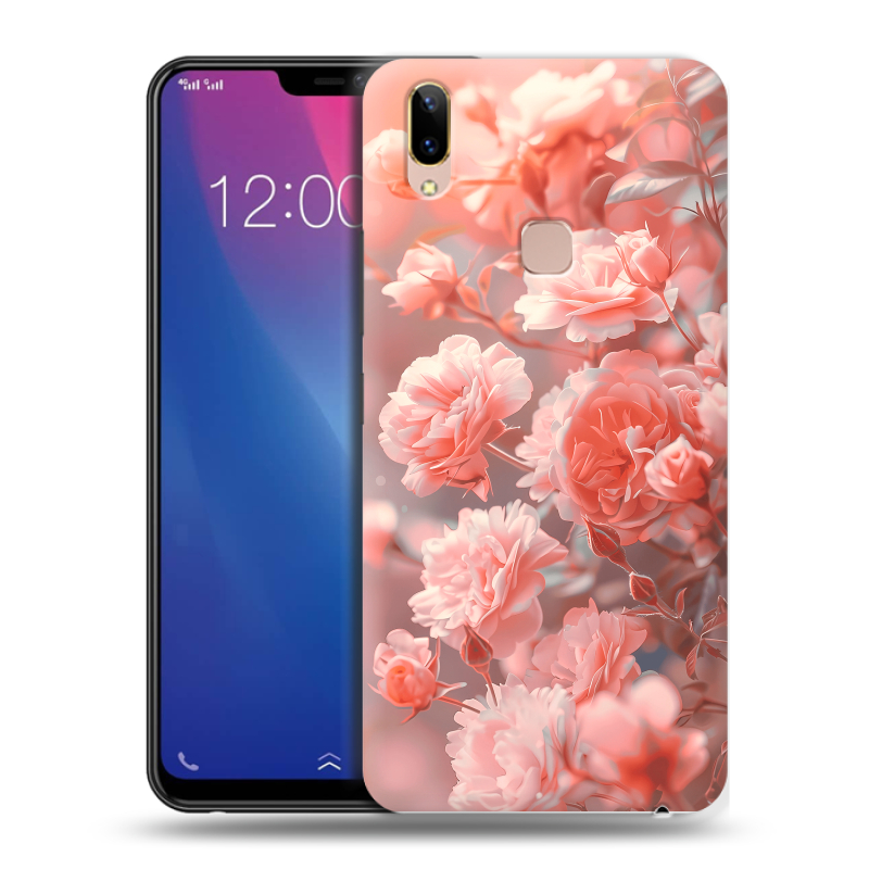 Силиконовый чехол на Vivo Y85 с принтом Розы цветы Силиконовый чехол на Vivo Y85 с принтом Розы цветы